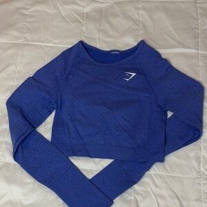 Gymshark Blue Crop Top Small